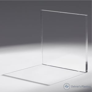 Clear Acrylic Sheet - multiple thicknesses and sizes!