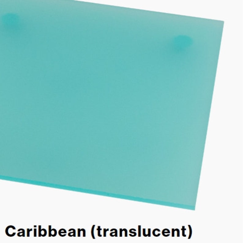 Frosted Laserable Acrylic Sheet Carribean