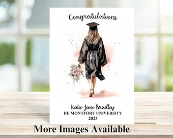 Personalised Female Graduation Card, Graduation card daughter, granddaughter, friend, niece, sister, girlfriend