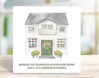 Personalised New Home  Card, Housewarming Card, Personalised birthday card