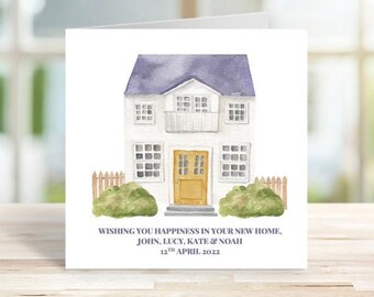 Personalised New Home  Card, Housewarming Card, Personalised birthday card