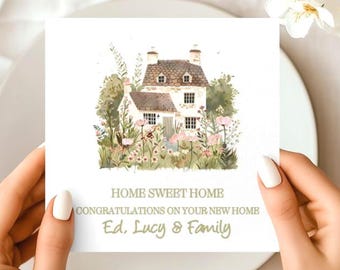 New Hoe Card, Housewaring Card Welcoe Cards Folded Welcoe Hoe Card