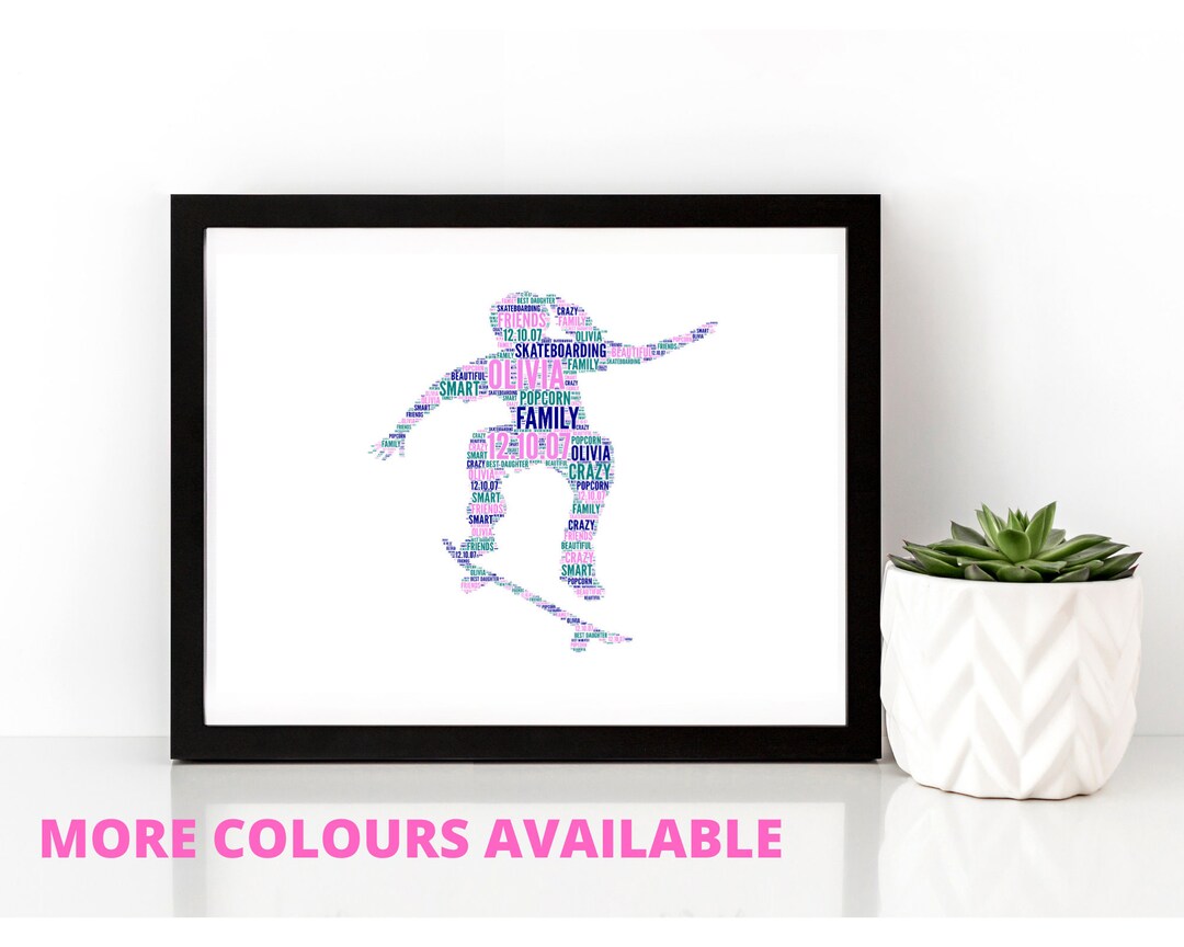 Impresión personalizada de patinadora femenina, impresión - Main Image