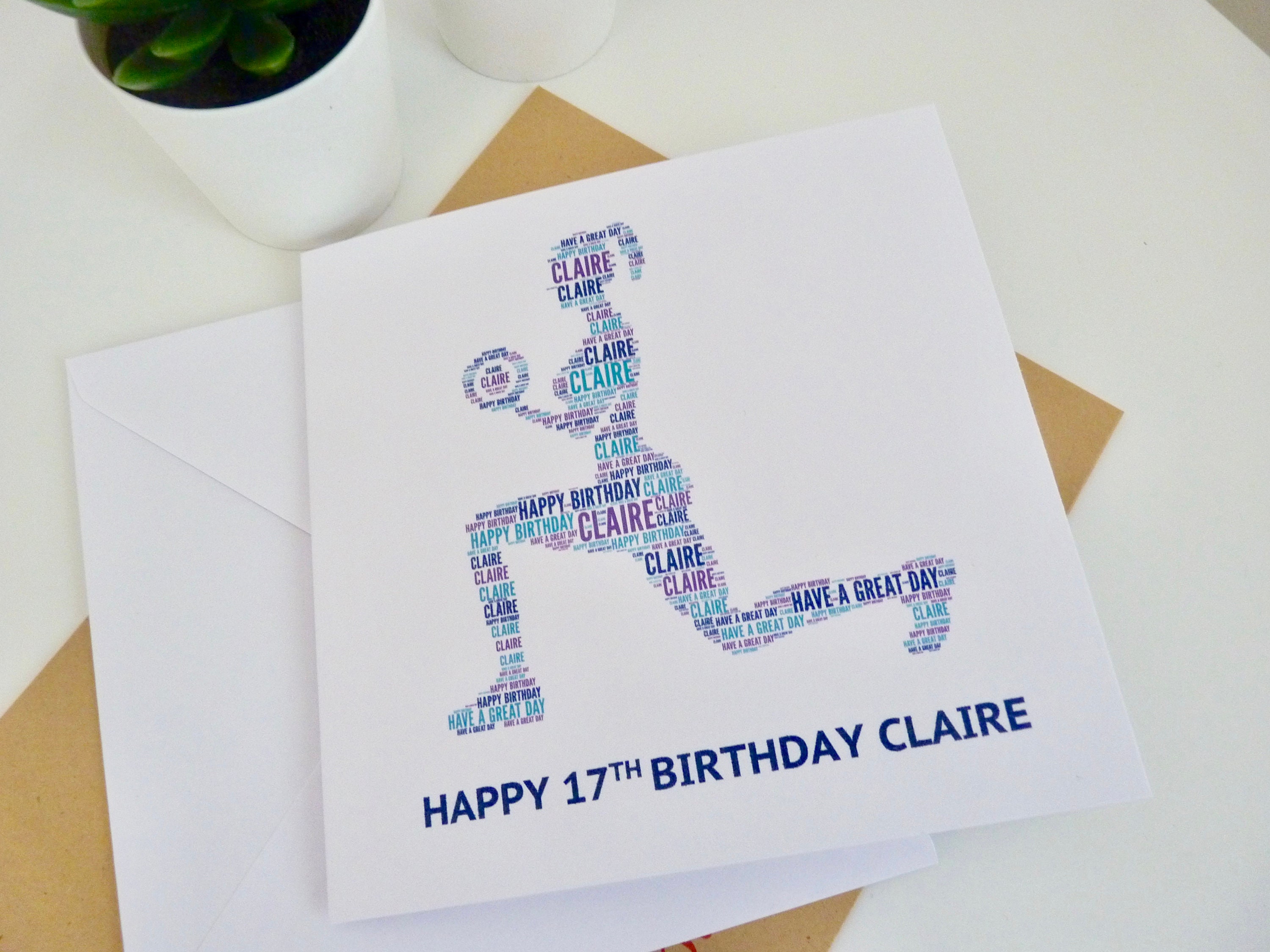 Personalised Womens Gym Fitness Birthday Card Fitness | Etsy