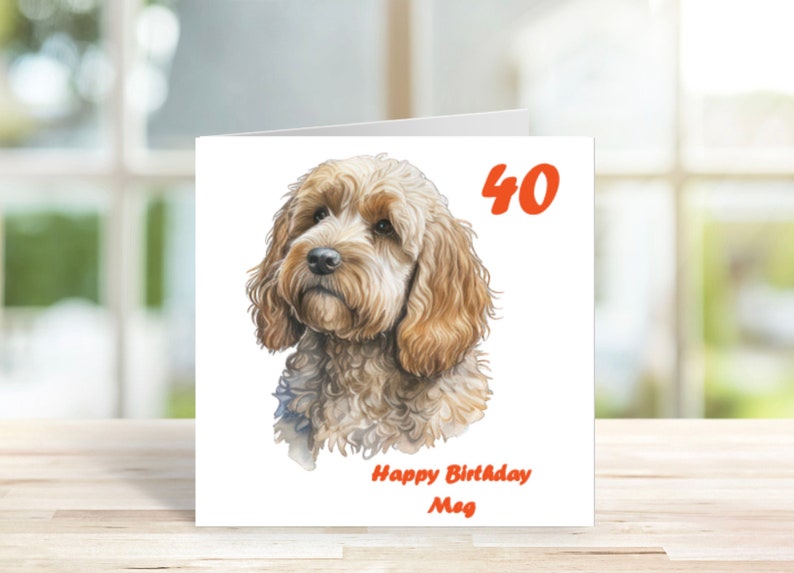 Personalised Cockapoo/cavapoo Birthday Card Card for the Dog - Etsy