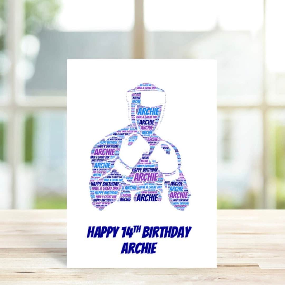 Boxing Sport Birthday Cards - Boys In Sports - Happy Birthday - Foto 4