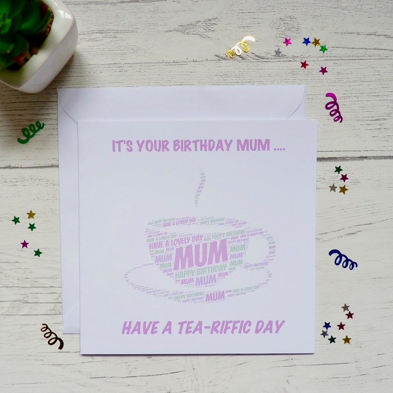 Personalised Mothers Day Tea Cup Card Personalised Tea Cup - Etsy UK