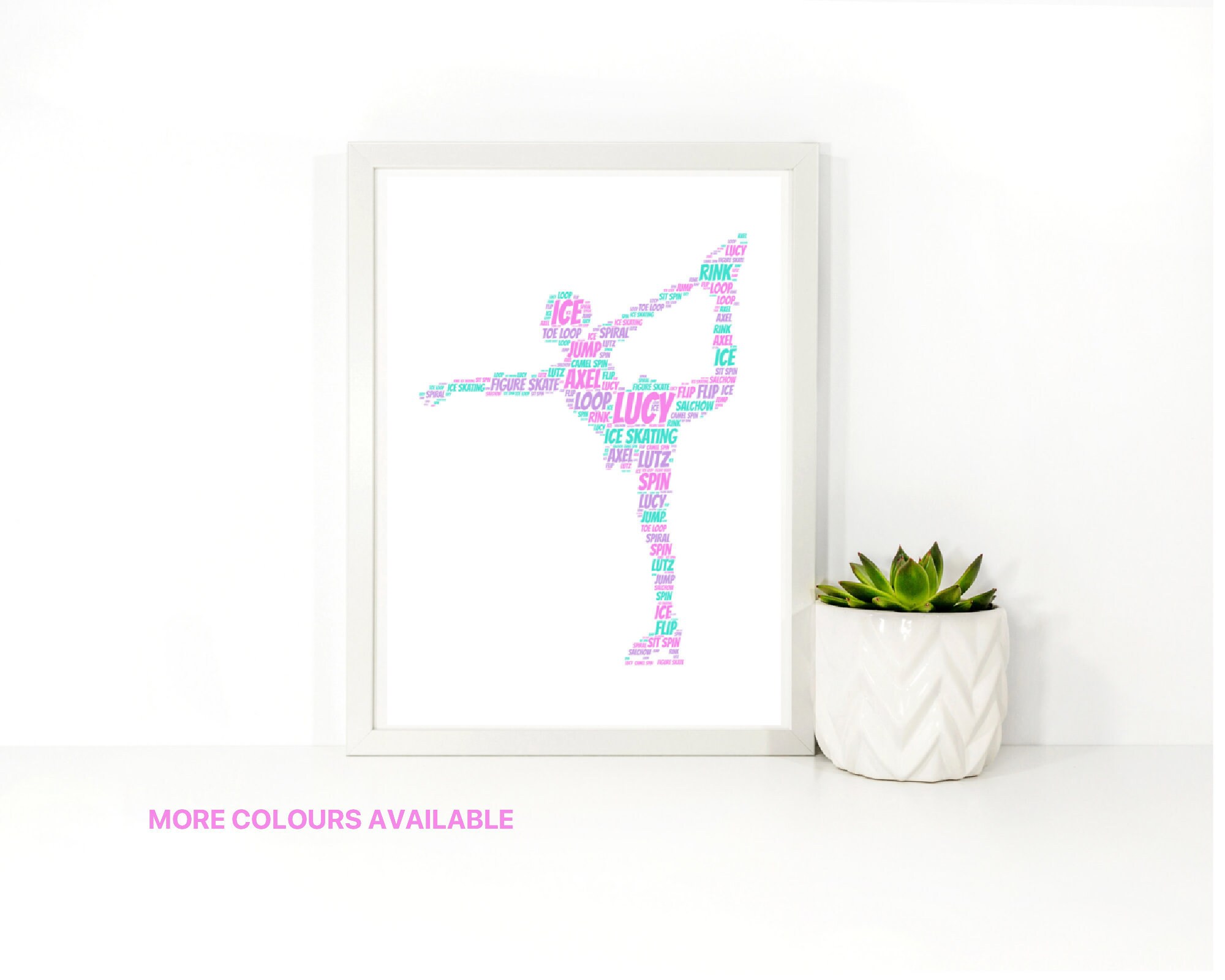 Personalised Ice Skating Print Personalised Ice Skater Print - Etsy UK