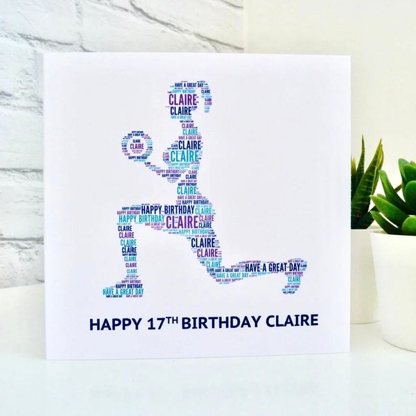 Personalised Womens Gym Fitness Birthday Card, Fitness Enthusiast Birthday Card,  Personalised Ladies Gym Birthday Card