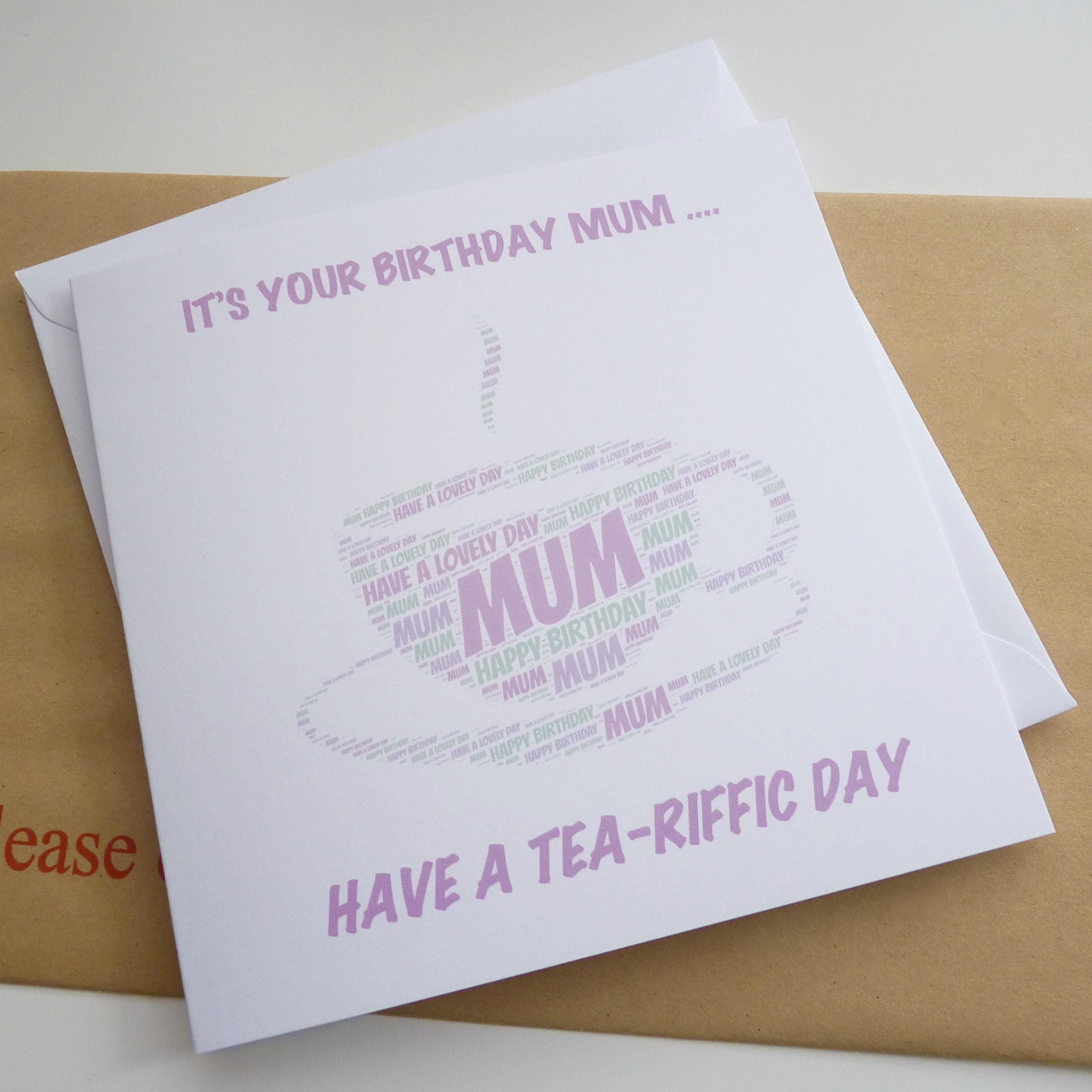Personalised Mothers Day Tea Cup Card Personalised Tea Cup - Etsy UK