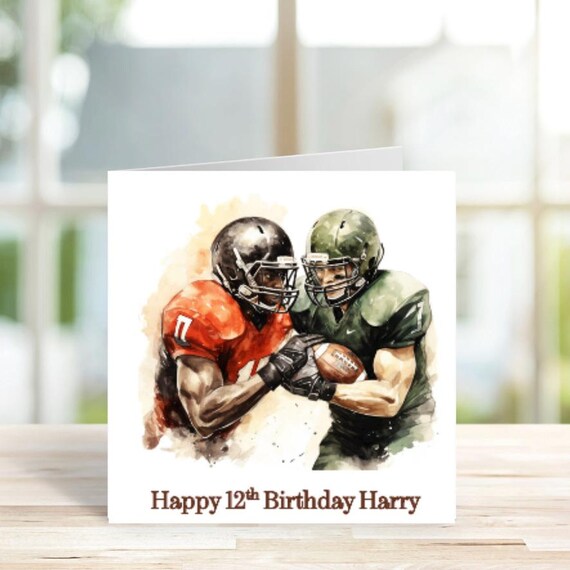 Personalised Newcastle Football Birthday Card - For Dad, Son, Grandson, Brother, Uncle - PRINT ZANIA