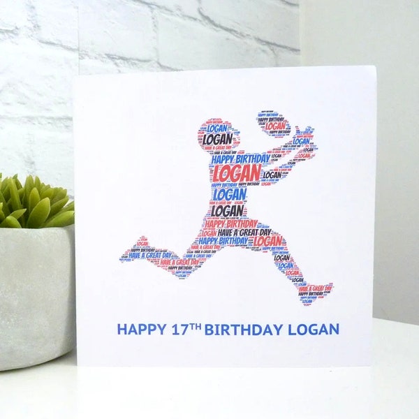 Carte d’anniversaire de football américain personnalisée, carte de football américain, carte d’anniversaire personnalisée