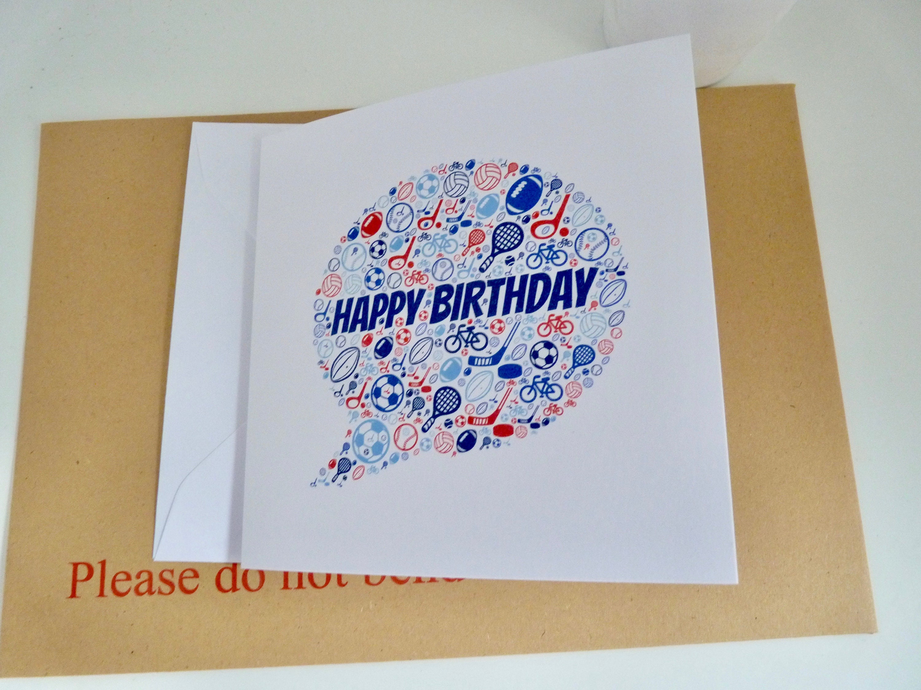 Sports Themed Birthday Card Sports Birthday Card Birthday Etsy UK