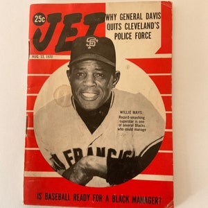 Willie Mays Jet magazine from Aug. 13, 1970