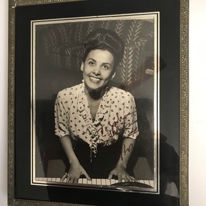 Autographed, Lena Horne circa 1940’s  Framed
