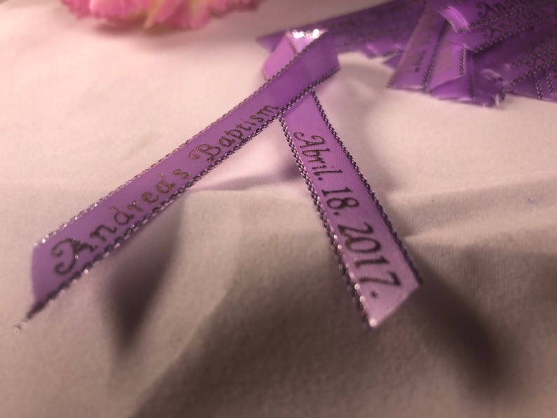 Silver and Gold finished all colors . 60 Personalized purple Ribbon