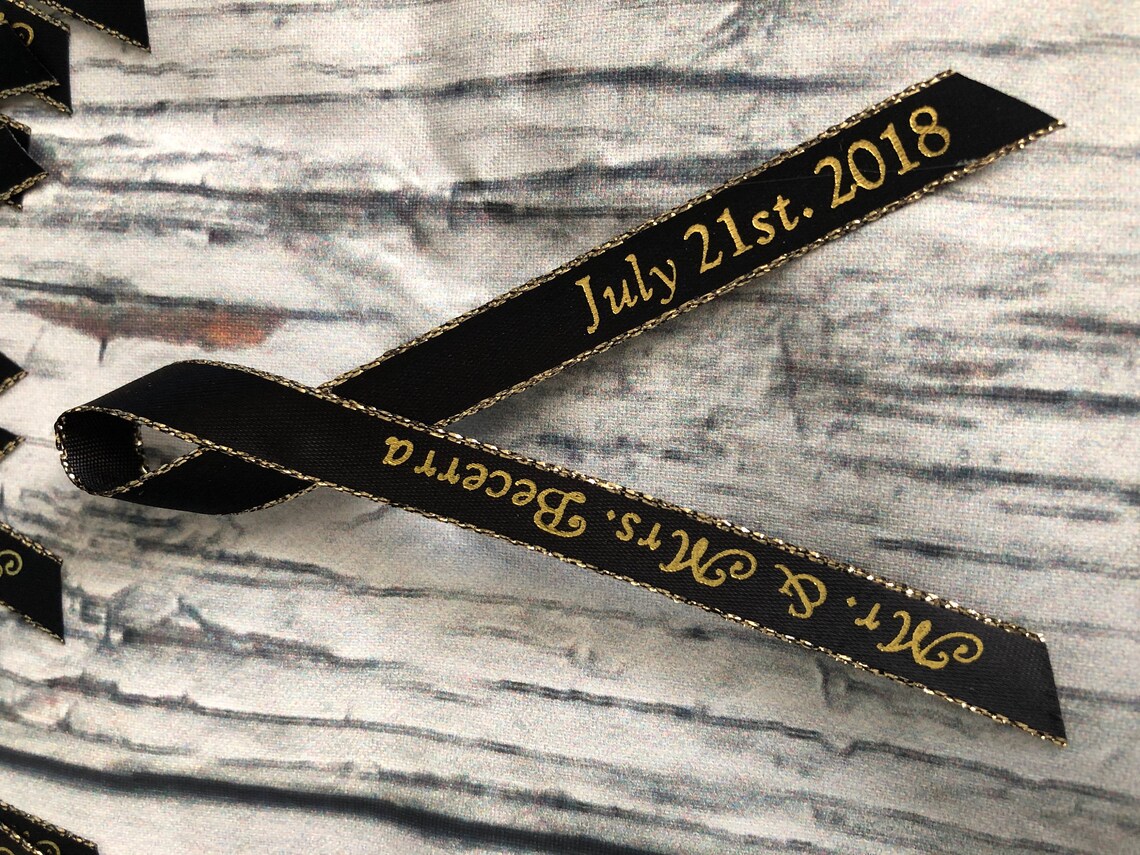 75 Personalized Ribbons For All Occasions 3/8 Wide Etsy