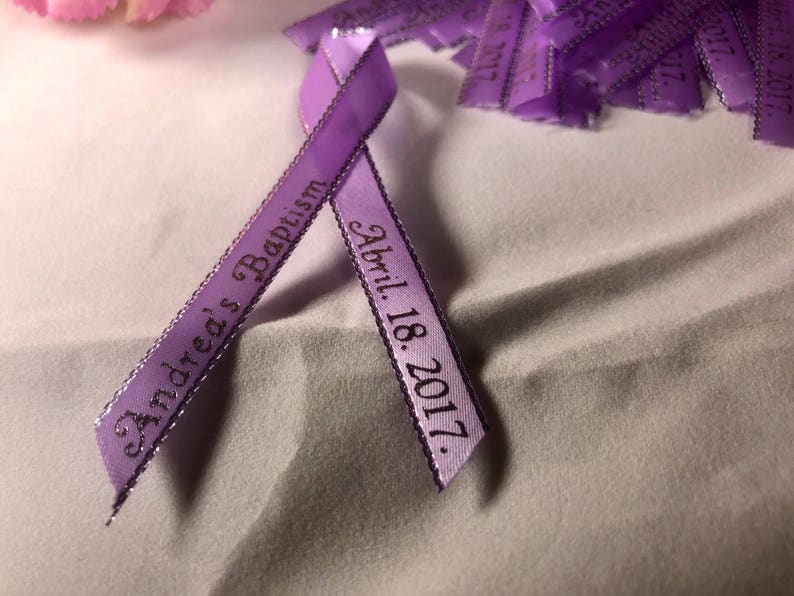 Silver and Gold finished all colors . 60 Personalized purple Ribbon