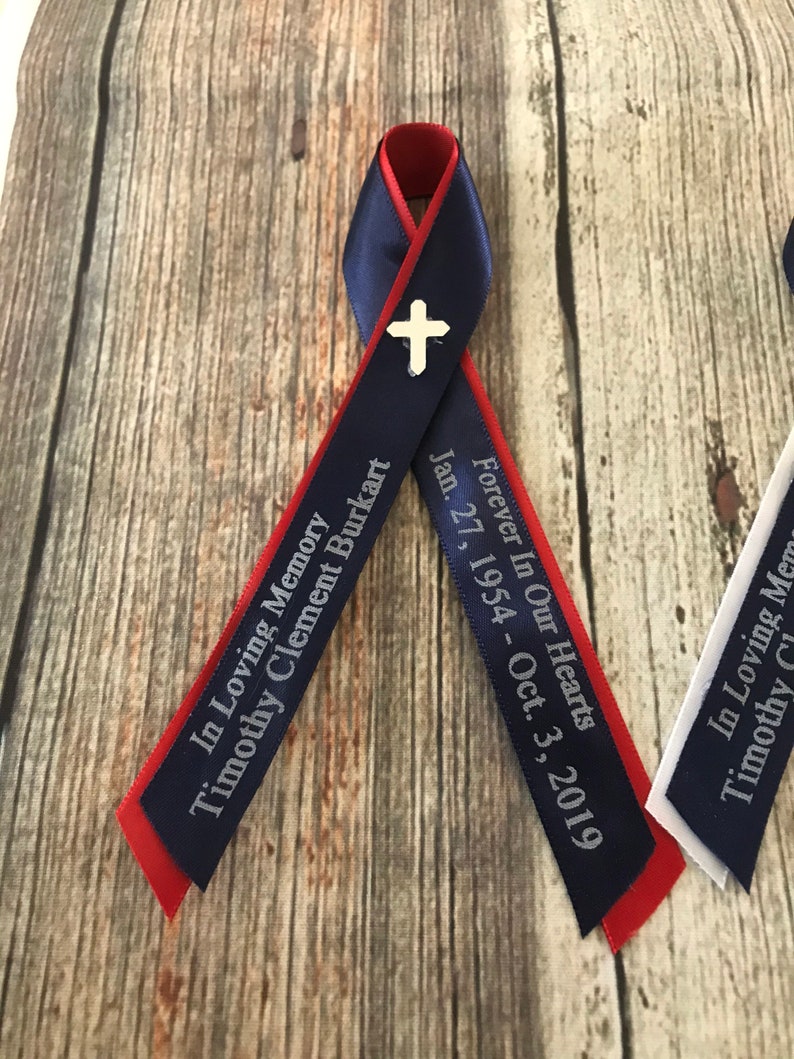 40 Funeral ribbons 5/8 wide also for all occasions assembled Etsy