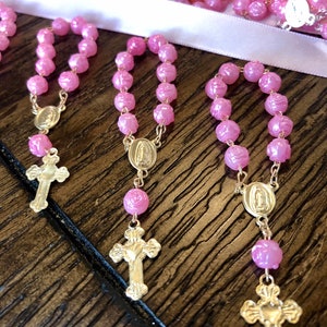 180 Mini Rosaries For Baptism Favors/Recuerdos de Bautizo/Minirosaries/Communion Favors /Christening Favors /party Favors