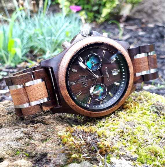 Reloj Grabado, Reloj de Madera / Regalos Personalizados para