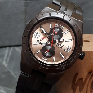 Luxury wood watch, Fathers day gift, Boyfriend Gift, Mens watch, Groomsmen gift, Husband Gift, Engraved wood watch, wooden watch, BC30