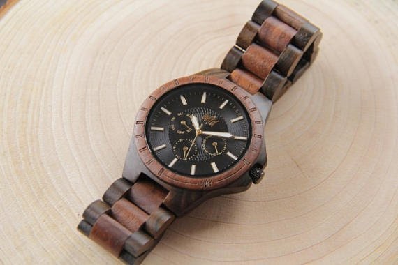 Wood Watch Wooden watch Engraved watch Watch for mens | Etsy Italia