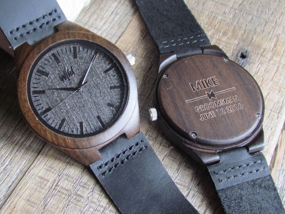 Holz Uhr, Vatertagsgeschenk, Freund Geschenk, Herrenuhr