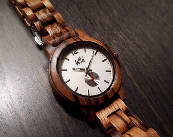 Wood Watch, Gift for him, groom watch, wooden watch, gift wood watches, watch for men, corporate gift, boybriend gift, engraved watch, WHW10