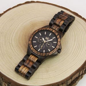 Wood Watches, Groomsmen watch, boyfriend gift, gift, groom gift, Wood watch for men, gift for mens, watch for mens, Husband Gift, TN40 image 4