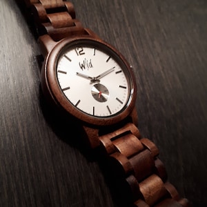 Wooden Watch,Fathers Day Gift, Boyfriend Gift, Mens watch, Groomsmen gift, Husband Gift, Anniversary Gift, engraving, engraved watch, WHW20
