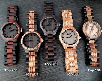 Engraved Wood Watch Set, Groomsmen Gift, Wooden Box