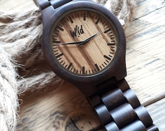 Wood Watch, Fathers Day Gift, Boyfriend Gift, Mens watch, Groomsmen gift, Husband Gift, Anniversary Gift, Graduation gift, Timepiece  TOP200