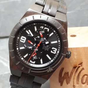 Wood Watches, Luxury wood watch, Dad Gift, Boyfriend Gift, Mens watch, Handwriting Wooden Watch, Husband Gift, Custom Anniversary Gift, BB30