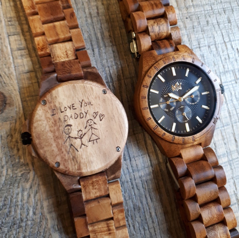 Wood Watches, Boyfriend Gift, engraved watch, groom gift, Mens watch, gift for him, watch for mens, engraved watch, Fathers day gift, TN10 image 6