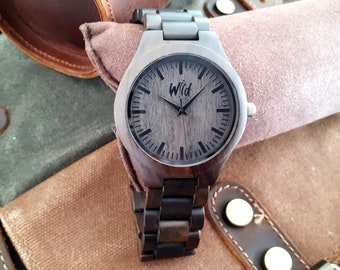 Wood Watch, personalized  watch, engraved watch, Groomsmen gift, Cadeau personnalisé, Graduation gift, boyfriend gift, engraved watch, TOP30
