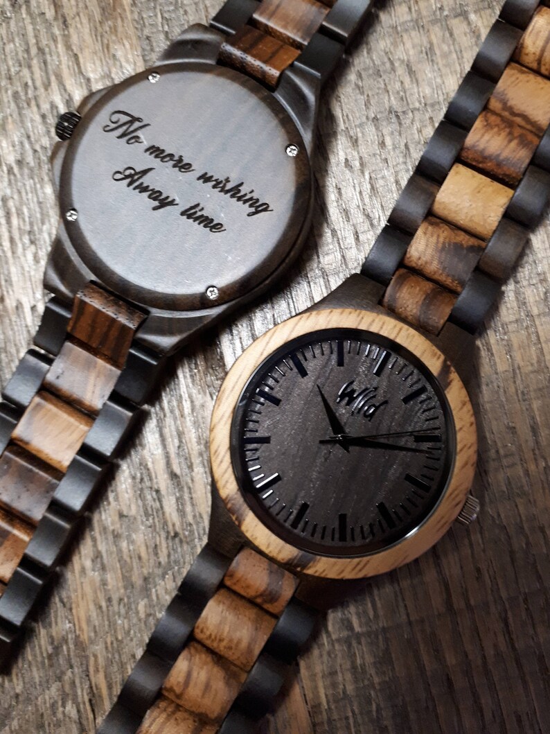 Mens Watches Wooden Watches Personalized Watch Engraved Etsy