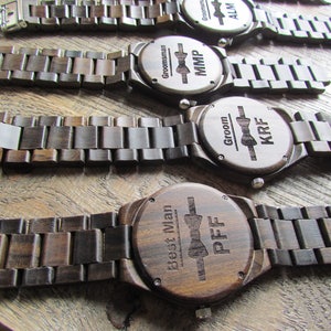Groomsmen Gift Set, Wood Watch, personalized men watch, best man watch, Groomsmen gift, groomsman watch, company gift, wedding gift.