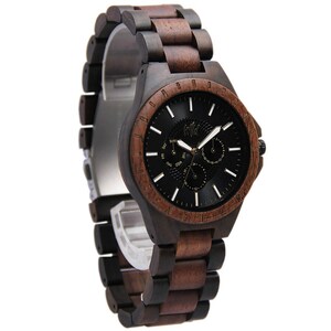 Montre en bois, montre de garçon d'honneur, cadeau de marié, cadeau de Saint-Valentin, montre en bois pour homme, mariage, montre pour homme, cadeau pour homme, cadeau de fête des pères, TN30 image 6