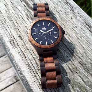 Wood Watch, Groomsmen watch, Groom gift, valentines day gift, wood watch men, Wedding, Mens watch, gift for mens, Fathers day gift, TN30 image 4
