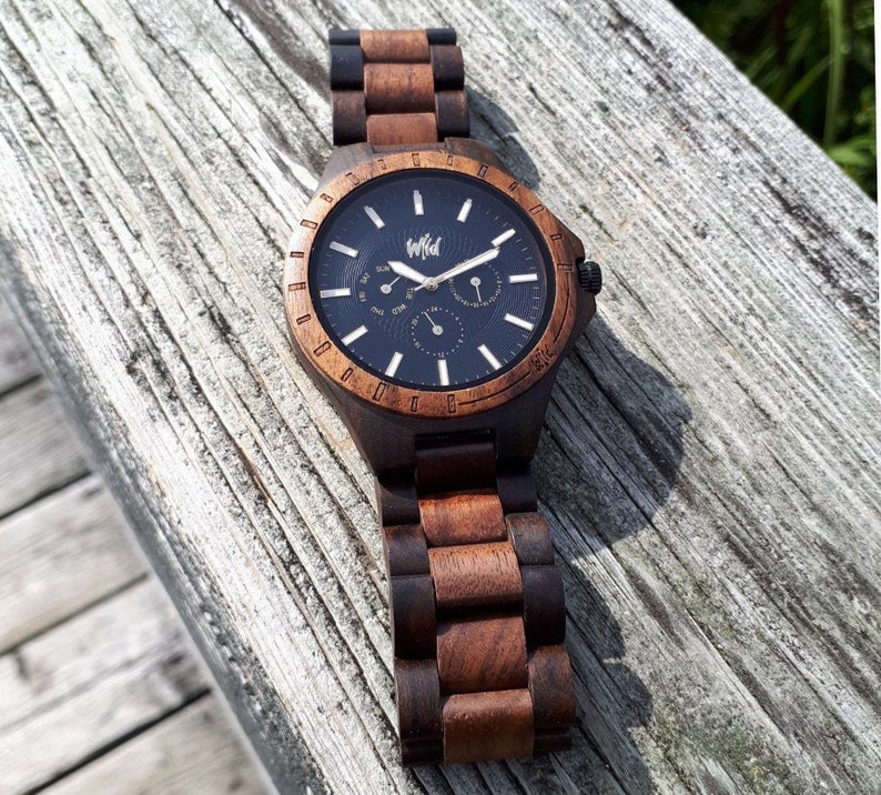 Wood Watch, Groomsmen watch, Groom gift, valentines day gift, wood watch men, Wedding, Mens watch, gift for mens, Fathers day gift, TN30 image 4