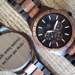 Wood Watch, Groomsmen watch, Groom gift, valentines day gift, wood watch men, Wedding, Mens watch, gift for mens, Fathers day gift, TN30 image 5