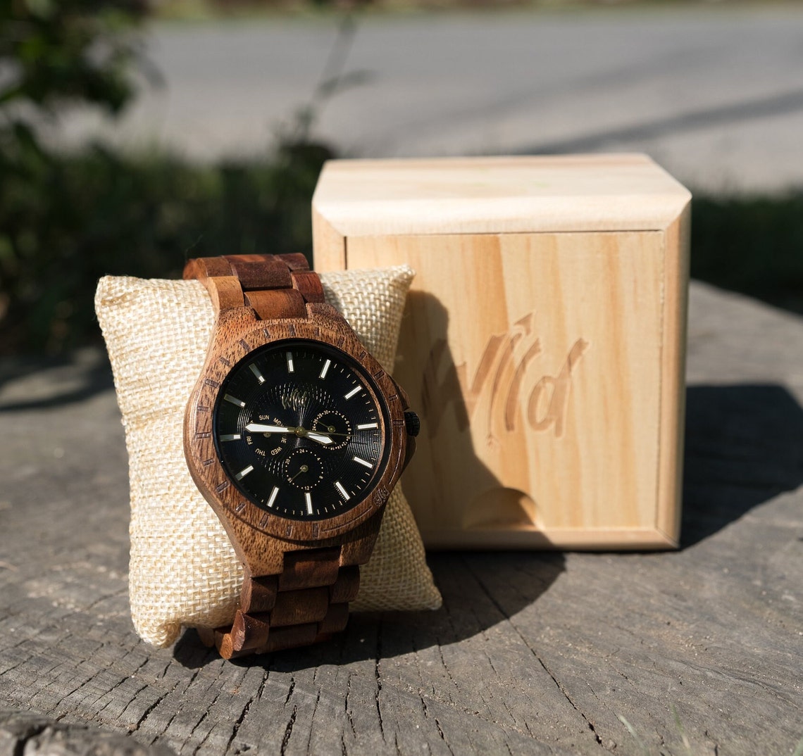 Engraved Wood Watch - Boyfriend Gift