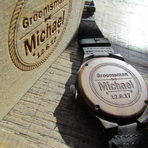 Groomsmen wood watches, Mens watches, Best Man watch,Grooms watch,  Personalized Gift For Groomsmen, Groomsmen Gift, wedding gift, Grooms.