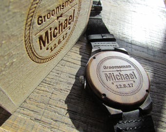 Groomsmen wood watches, Mens watches, Best Man watch,Grooms watch,  Personalized Gift For Groomsmen, Groomsmen Gift, wedding gift, Grooms.