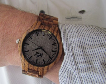 Wood Watches, personalized watch, Boyfriend Gift, custom watch, Mens wood watch, anniversary watch, Engraved watch, Anniversary Gift, TOP500