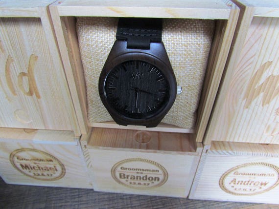 Groomsmen Package, Set of wooden watches, Weddings Gift, Bridesmade Gift, Groomsmen Gift, Best man Gift, Grooms Gift, Groomsman watch.
