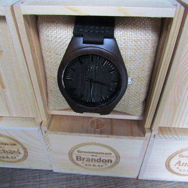 Groomsmen Package, Set of wooden watches, Weddings Gift, Bridesmade Gift, Groomsmen Gift, Best man Gift, Grooms Gift, Groomsman watch.