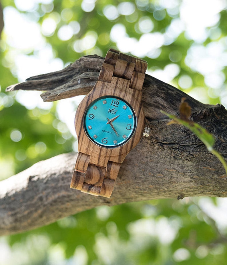 Women wood watch, luxury wood watch, Womens Wood watches, Ladies Watch, gift for women, mothers day gift, her watch, bridesmaids gifts, RN30 image 3