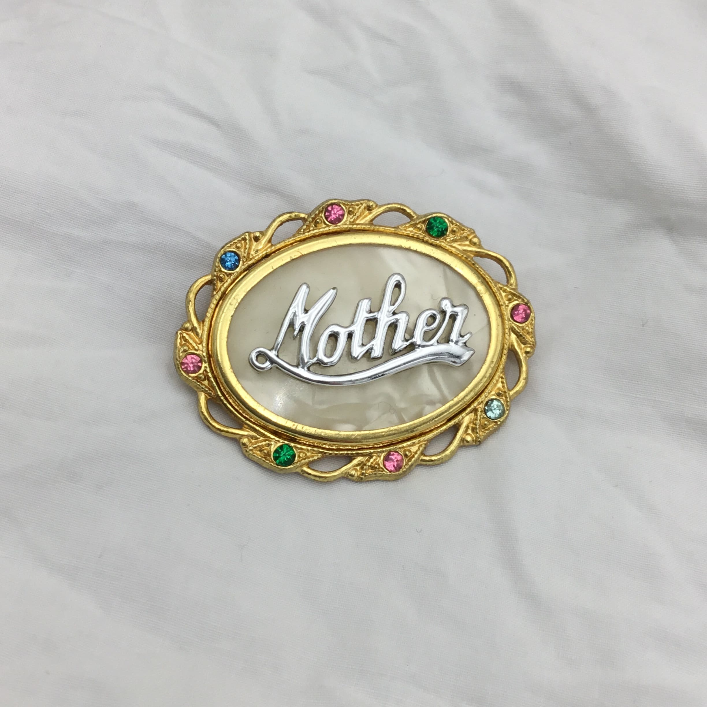 Celluloid Heart Brooch - Etsy